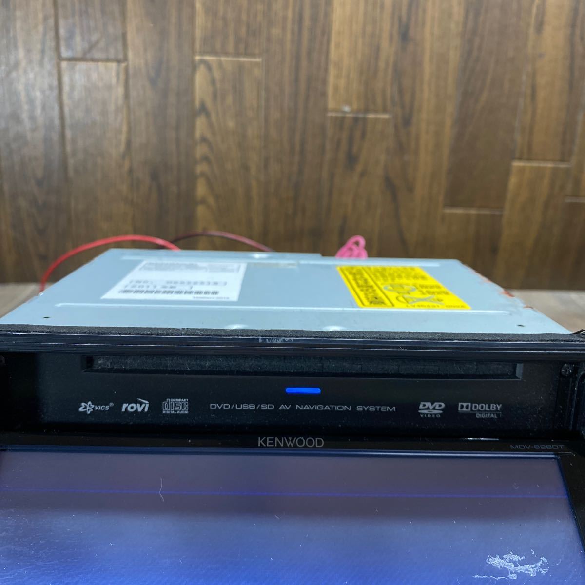 AV11-540 激安 カーナビ KENWOOD MDV-626DT 066X2618 メモリーナビ CD DVD 確認用配線使用 簡易動作確認済 中古現状品_画像6