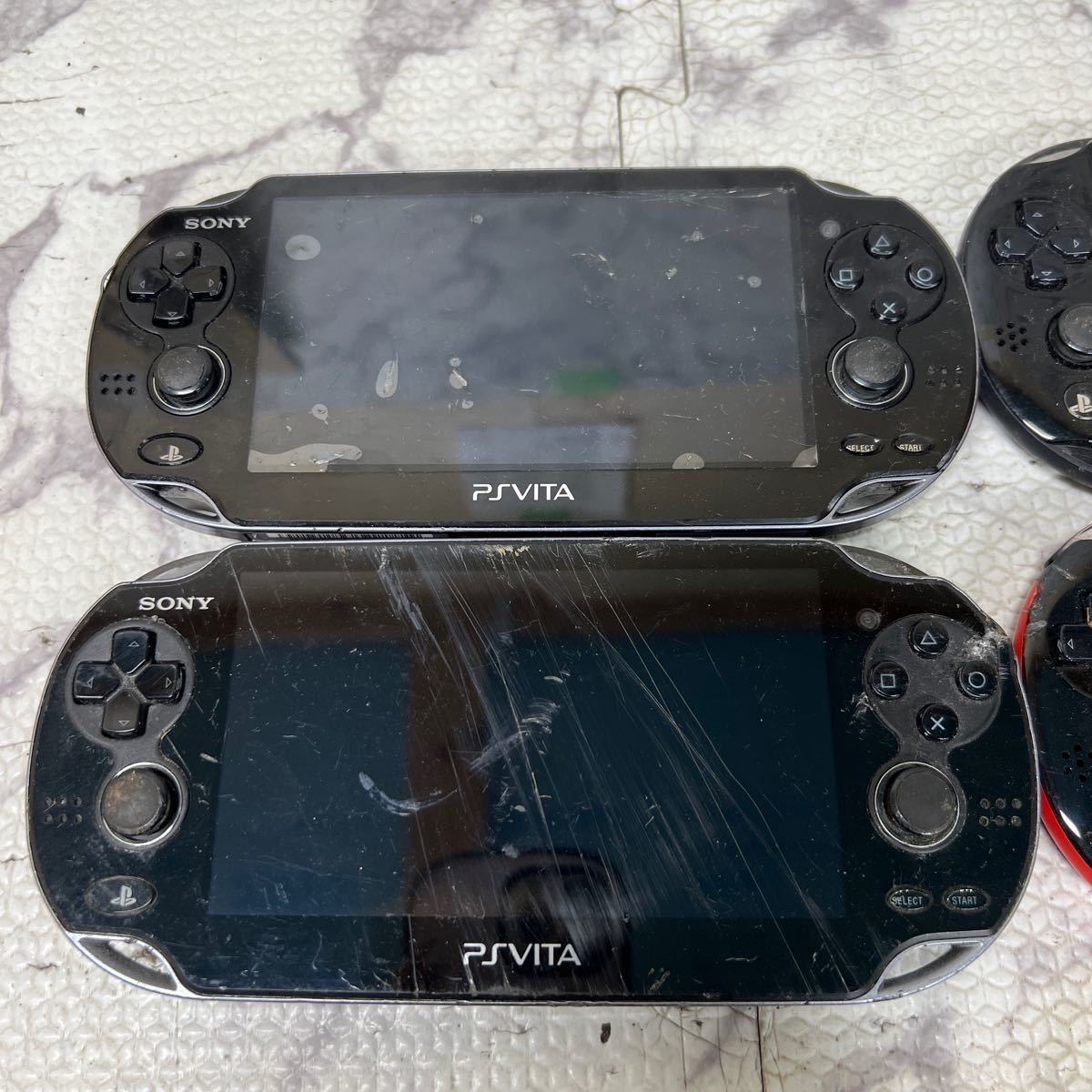 MYG-938 激安 ゲー厶機 本体 SONY PSVITA PCH-1000 / PCH-1100 / PCH-2000 動作未確認 5点 まとめ売り ジャンク 同梱不可_画像2