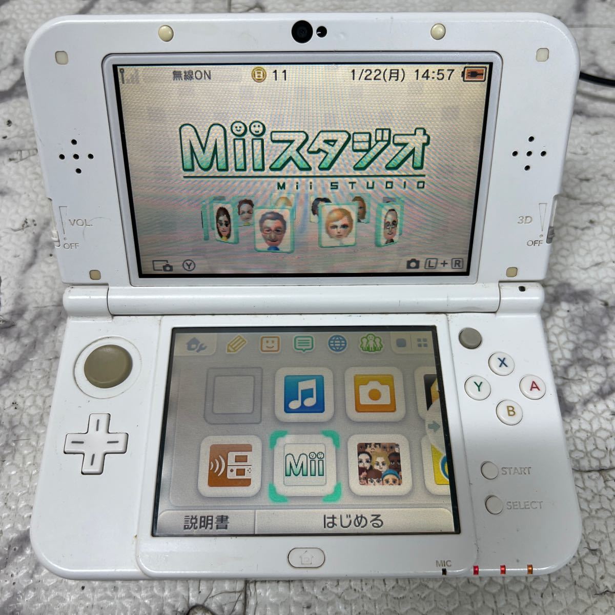 MYG-1021 激安 ゲー厶機 本体 New Nintendo 3DS LL 起動OK ジャンク 同梱不可_画像2