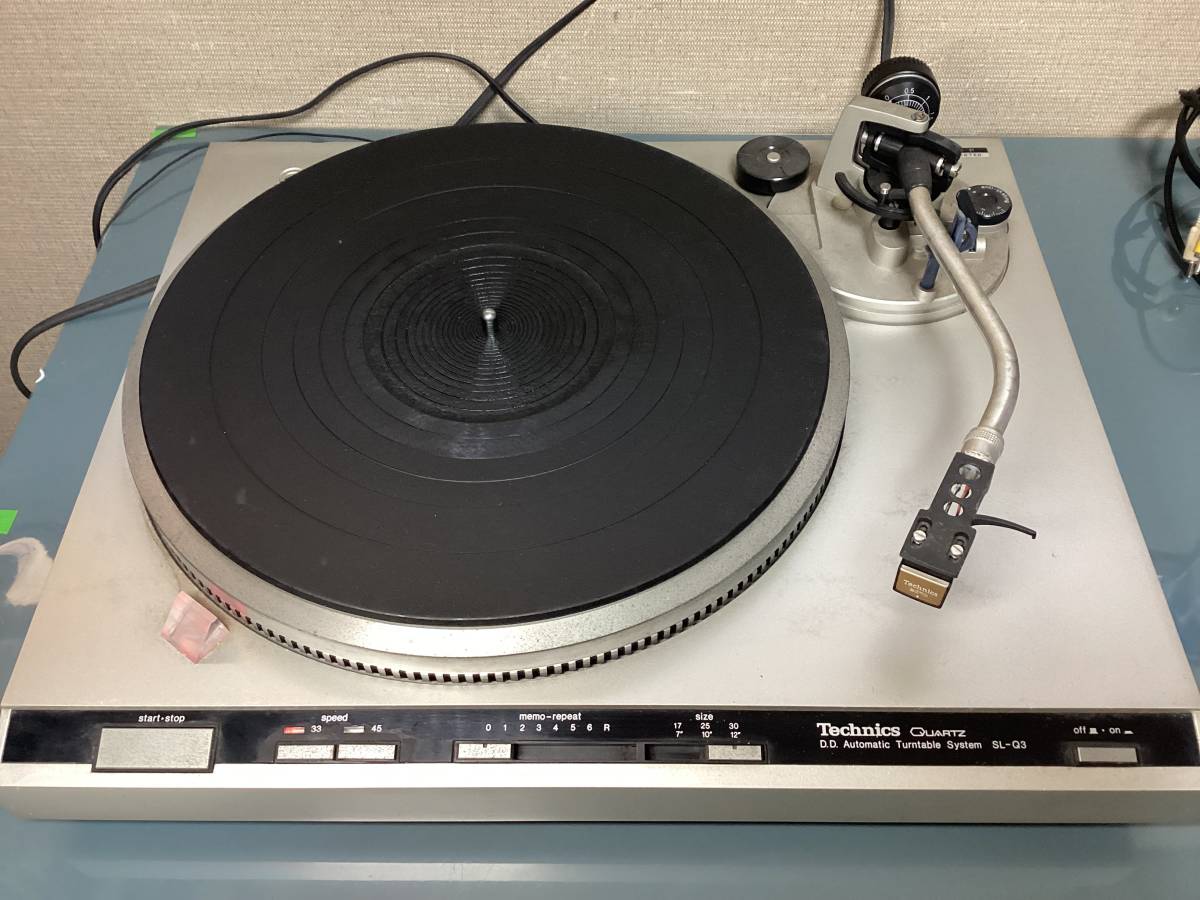 Technics テクニクス ターンテーブル レコードプレーヤー SL-Q3 フルオート 再生/音出し確認◯ メンテナンスできる方に_画像1