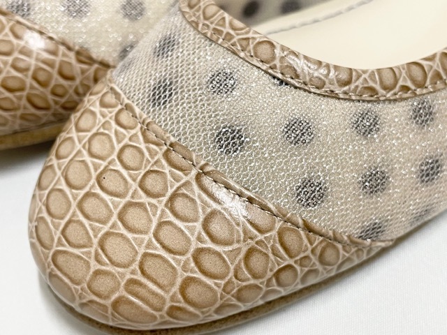  new goods unused REGAL Reagal chu-ru cutter shoes 24.0cm < beige >