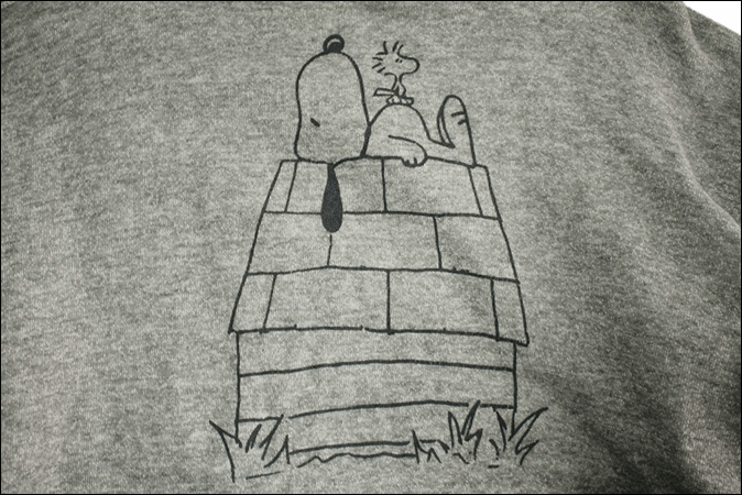 60\'s Unknown тренировочный Parker Snoopy принт серый Vintage Vintage USA б/у одежда Old GA370