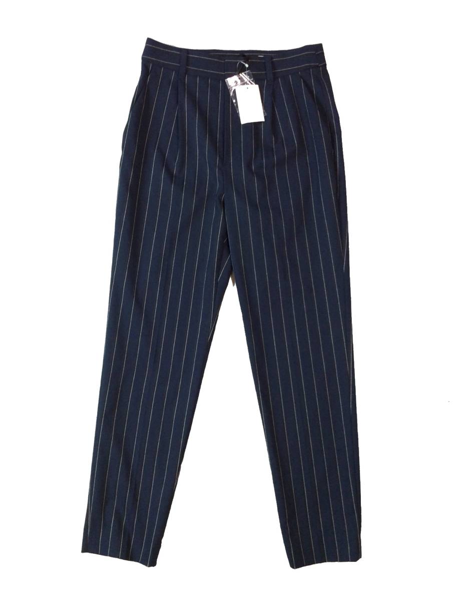  unused UNTITLED Untitled stripe pants slacks navy lady's 1