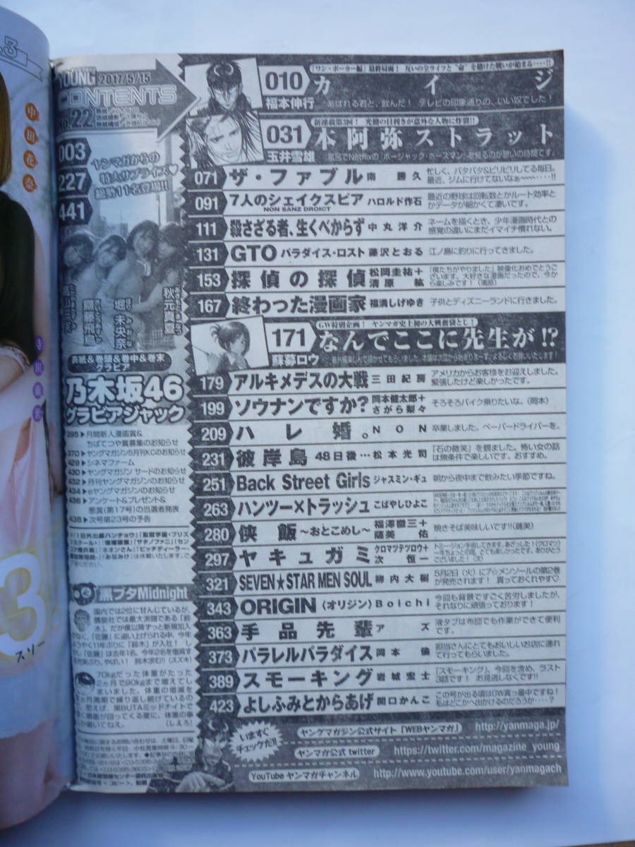 ヤングマガジン　２０１７年　NO.２２　　乃木坂４６_画像4