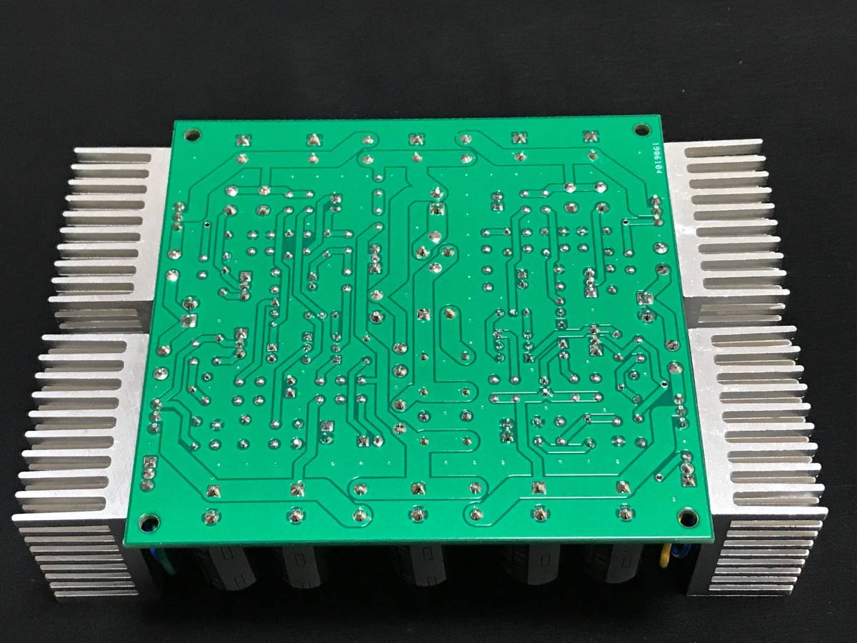 【実装済み基板】調整済み! ぺるけ式 トランジスタ式ミニワッター Part5 19V用 実装済み基板 (パワーアンプ)_ハンダ面