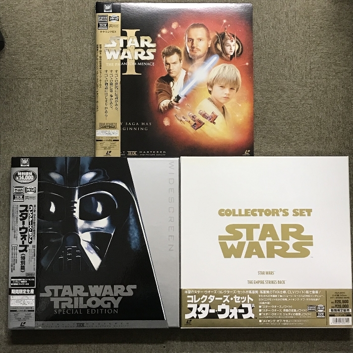 40 LD スター・ウォーズ 3巻セット コレクターズセット エピソードⅠ パイオニアLDC ジョージ・ルーカス 帯付き 15枚組 レーザーディスクの画像1