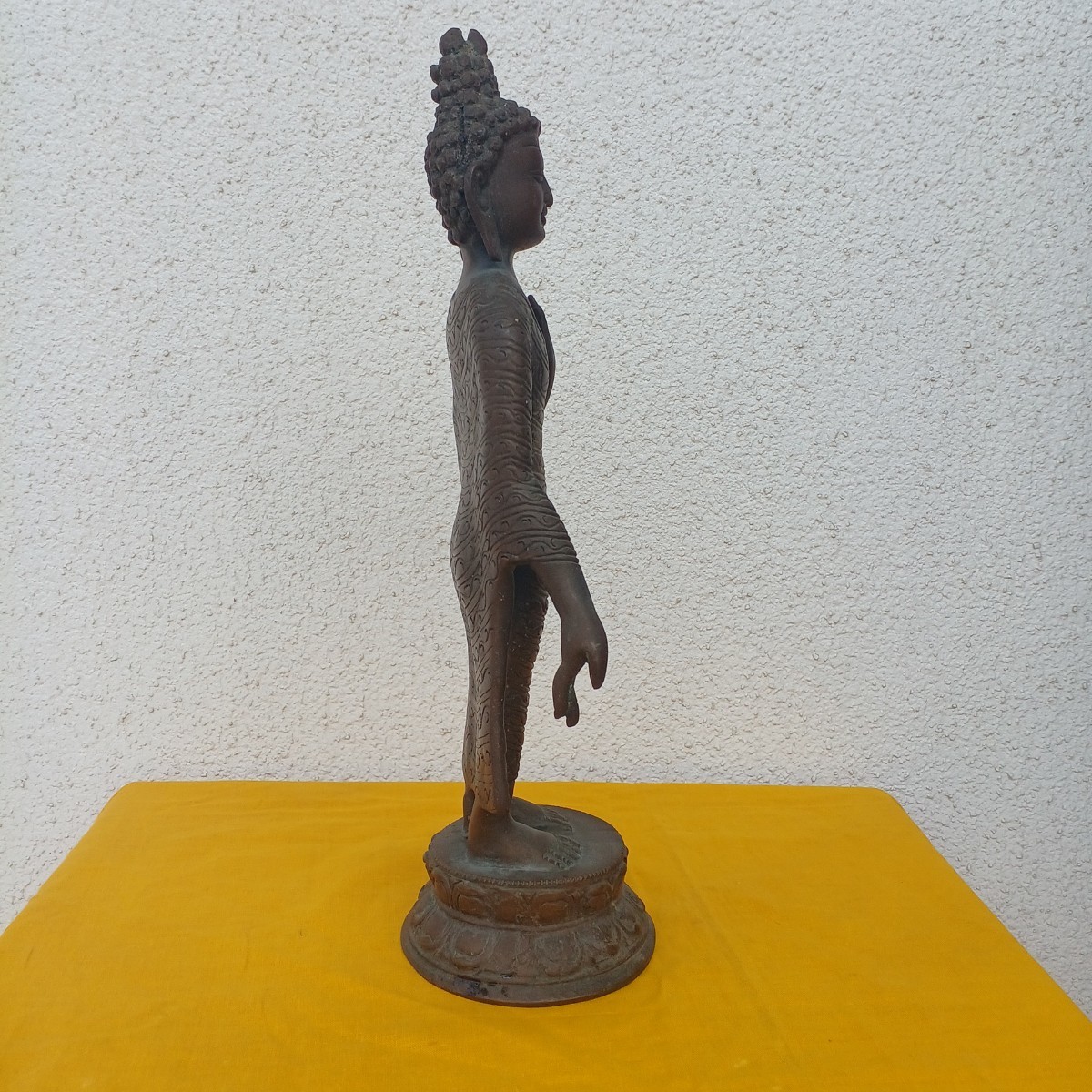 仏教美術 仏像 骨董品 銅製　立ち仏像_画像5