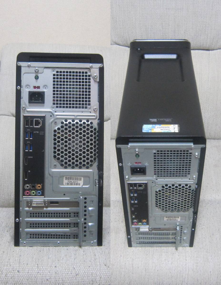 Dell XPS 8700 サクサク Core i7-4770～3.9Ghz×8/16G/新SSD480G+1T/Qyadro K600/ブルーレイ/WiFi/W11/office2021_画像6