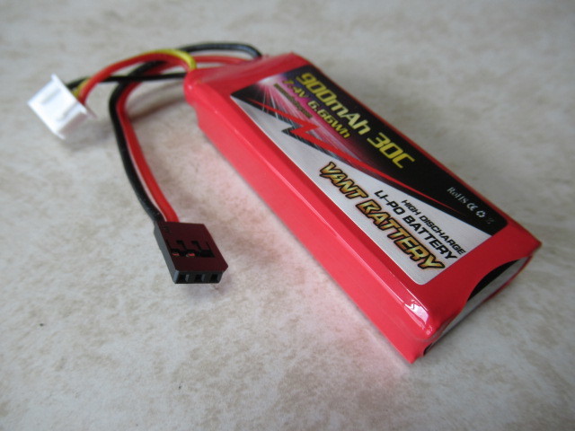 0 receiver for 2S7,4V900mAhlipo high voltage . leaf koknekta-. use balance connector JST XH battery radio-controller RC