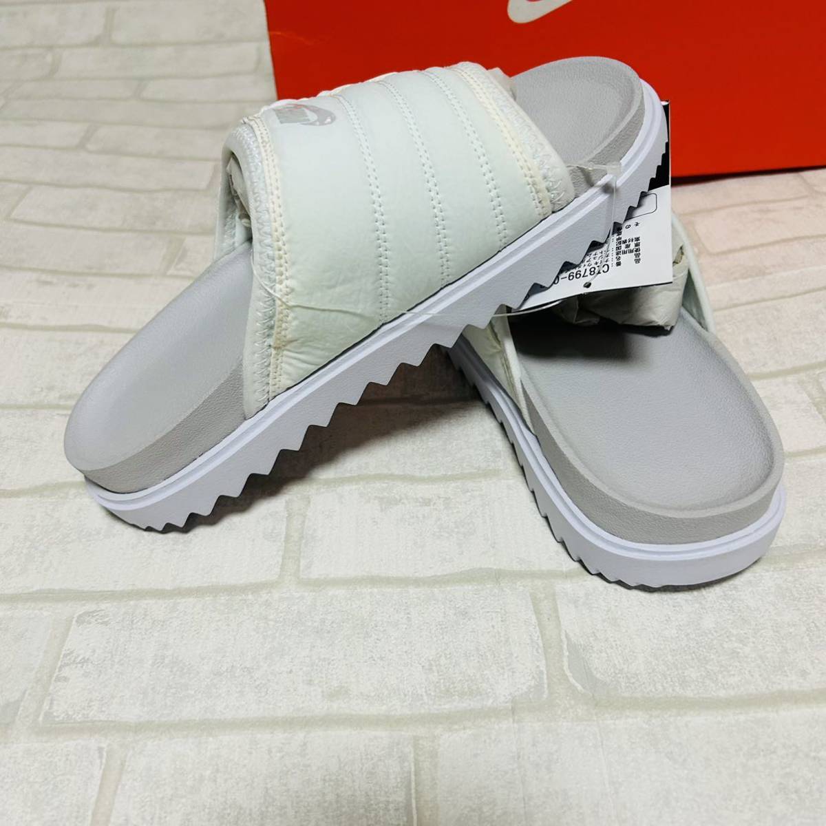 NIKE 24センチ レディース ASUNA SLIDE サンダル ホワイト｜Yahoo