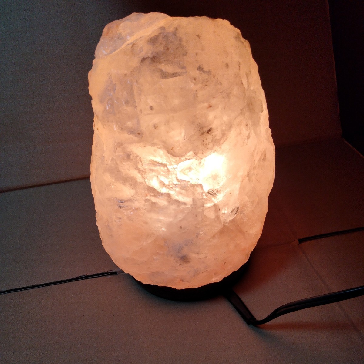 ソルト クリスタル ランプ ヒマラヤ 天然岩塩 通電確認済_画像10