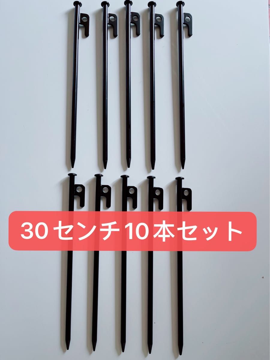 【新品】スチールペグ  ペグ　10本セット30cm 最安値 キャンプ アウトドア