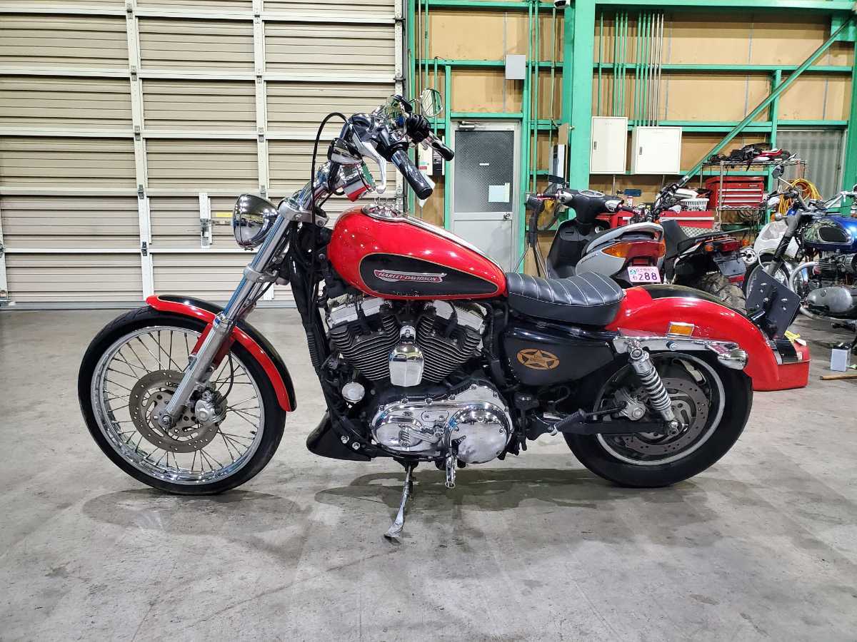 格安　XL1200C　XL1200　スポーツスター　34595ｋｍ　平成22年式　XL1200　セル始動　車検R6年1月_画像1