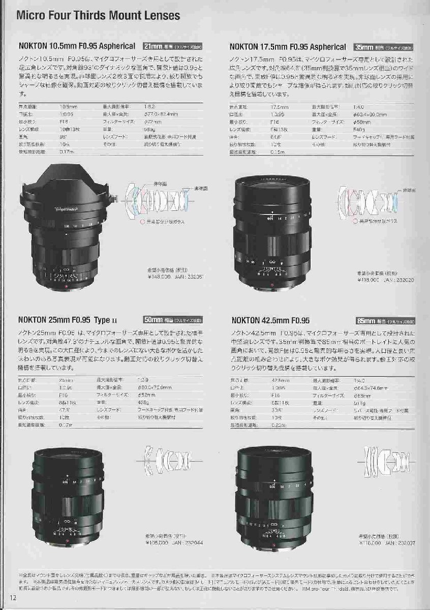 フォクトレンダーVoigtlander の 総合カタログ/2020(未使用美品)_画像4