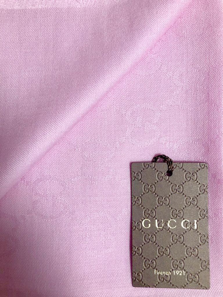 新品 正規 GUCCI グッチ マフラー MUFFLER ストール レディース WOOL SILK_画像3