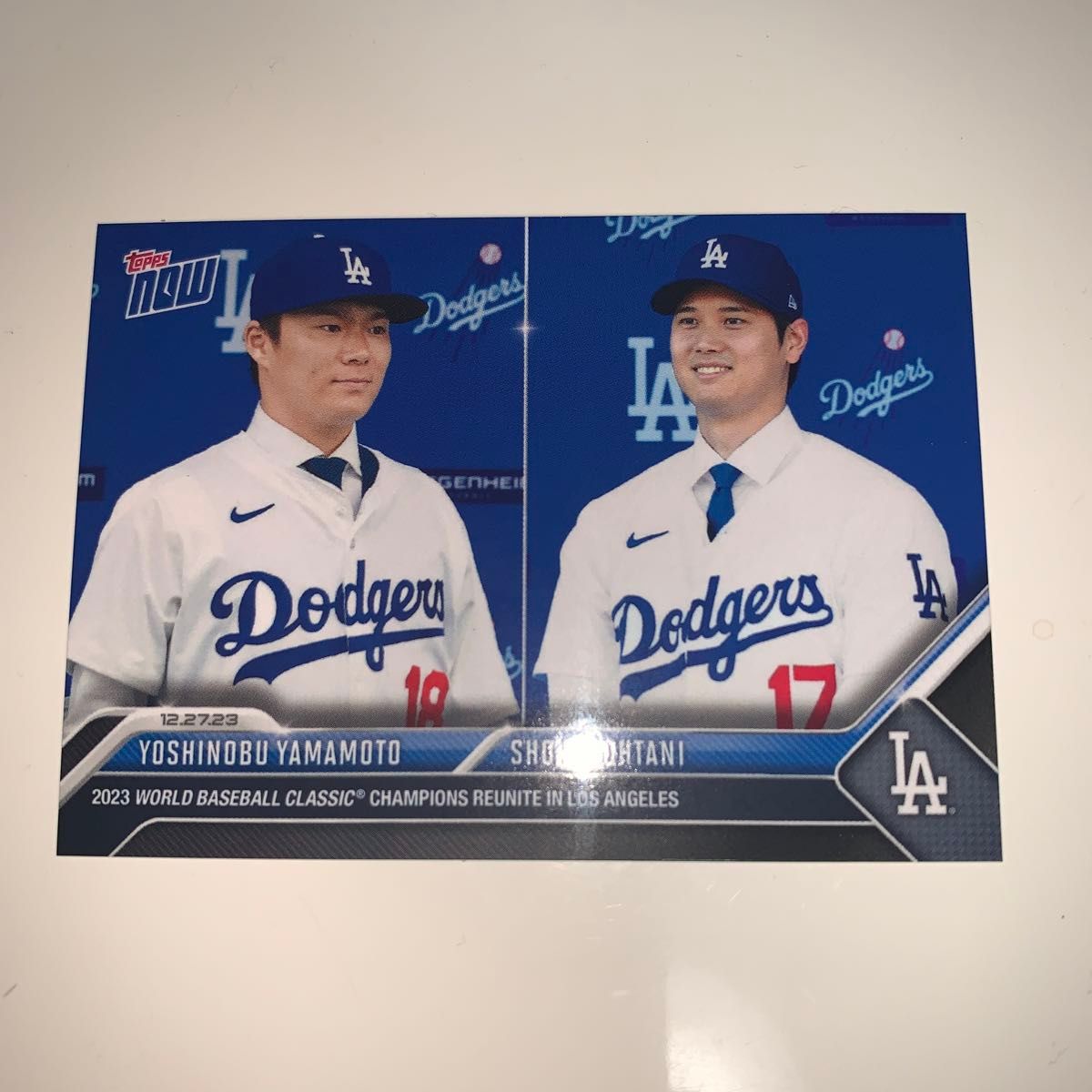 大谷翔平 山本由伸 topps now