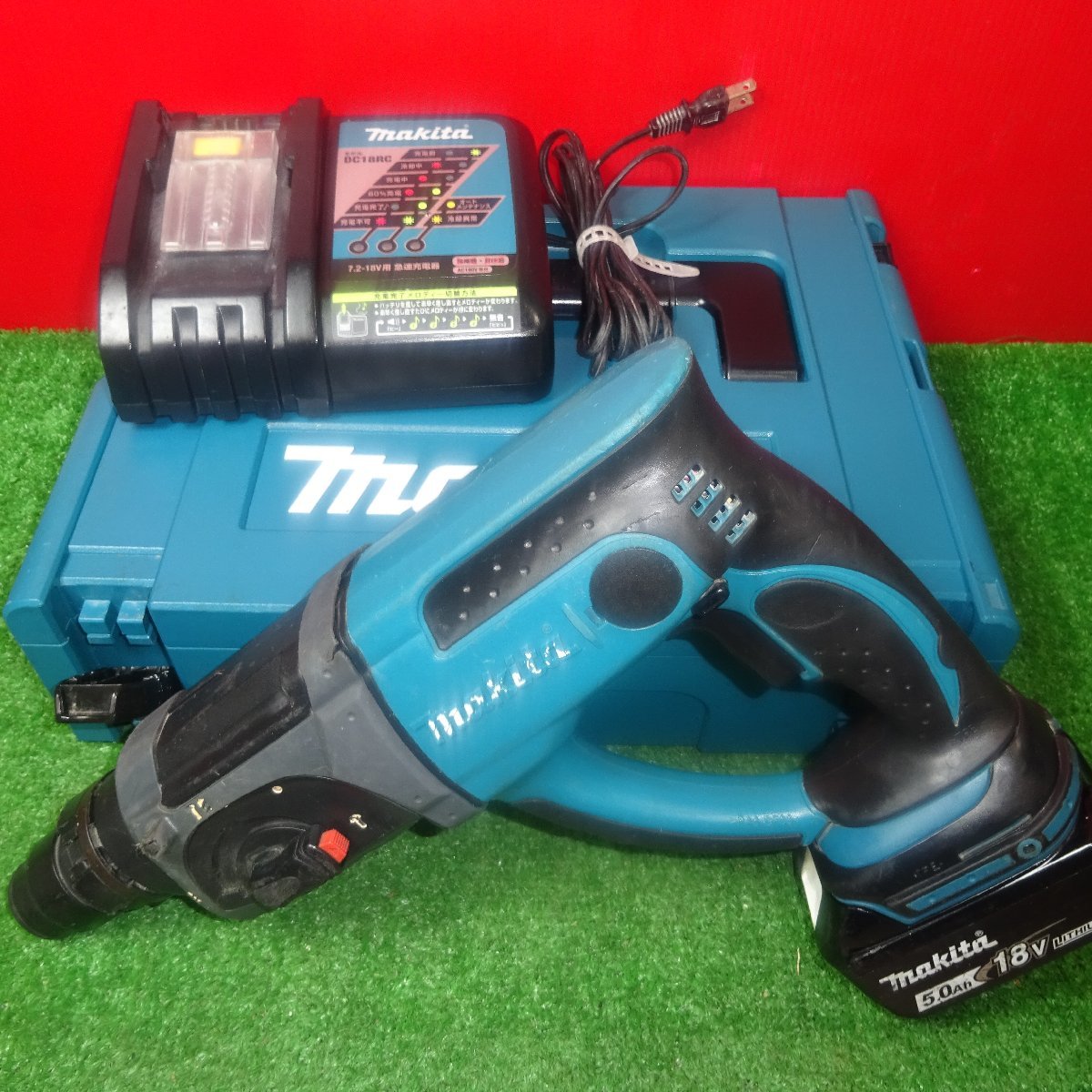 【中古品】〇マキタ 18V 20mm ハンマドリル HR202DRTX