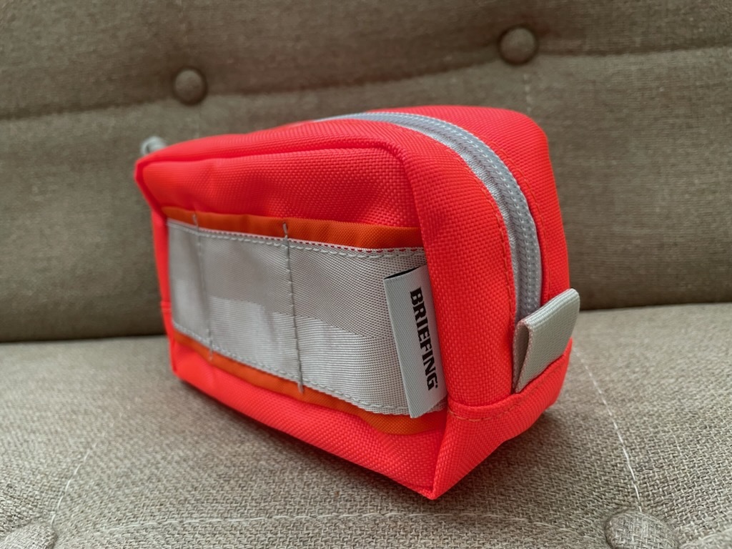 ★BRIEFING ポーチ オレンジ BRIEFING NEON POUCH ネオンポーチ ブリーフィング 美品 送料無料_画像2