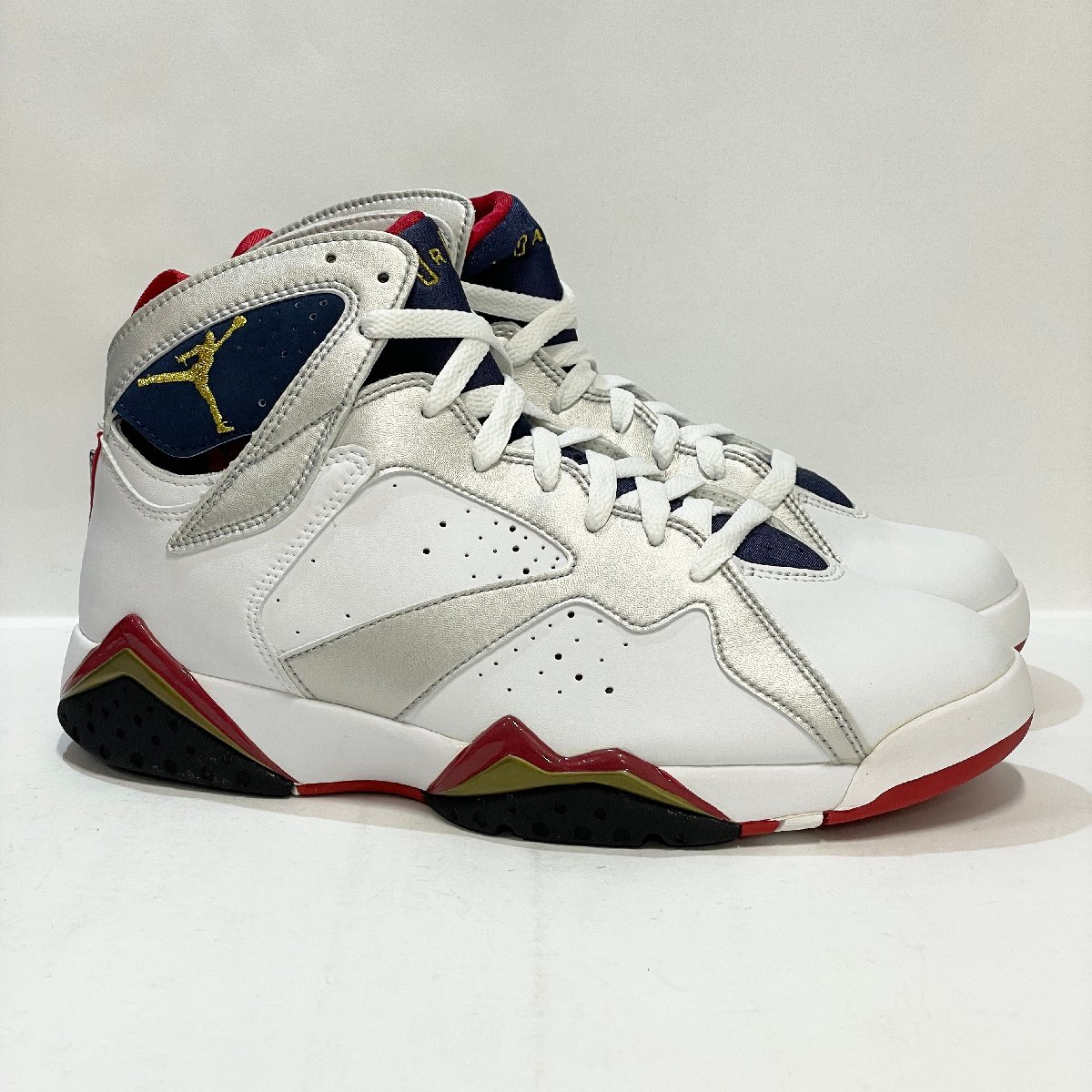 27cm AIR JORDAN 7 AJ7 RETRO 304775-171 エア ジョーダン 7 レトロ オリンピック メンズ スニーカー DL H102330_画像1