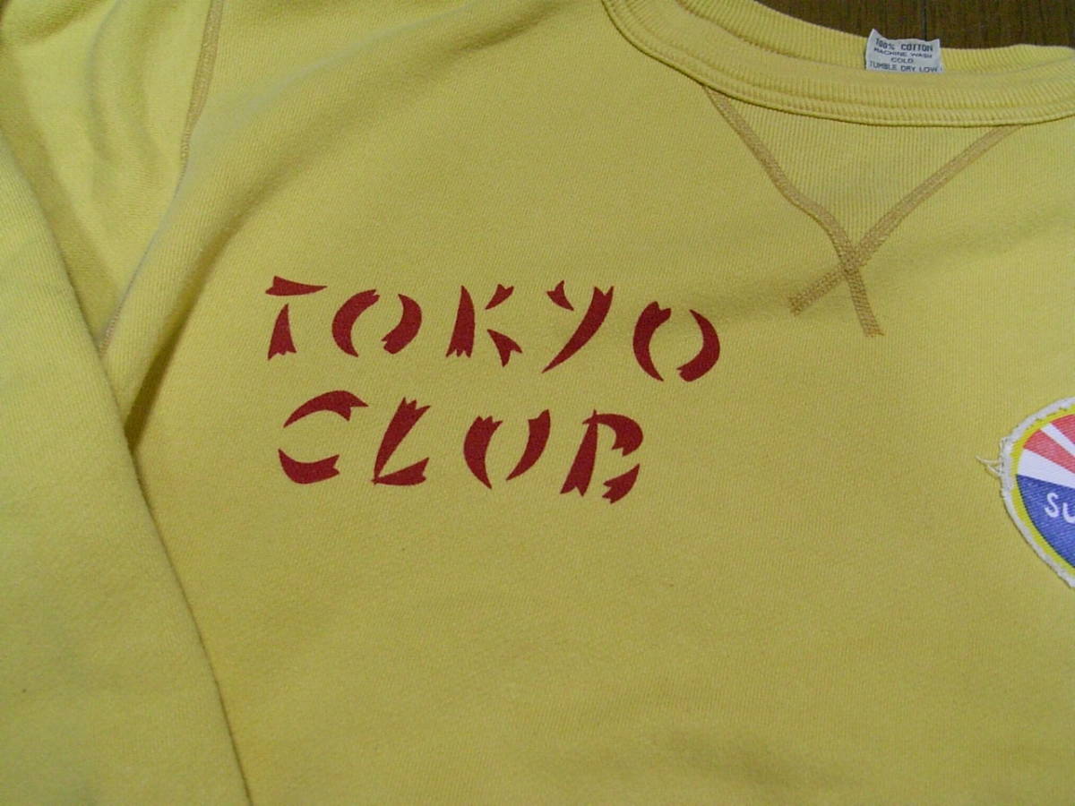 【BUZZ RICKSON'S バズリクソンズ 初期 TOKYO CLUB　CREW NECK SWEAT SHIRT スウェット トレーナー ミリタリー 】_画像3