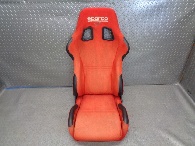 希少! 良品 SPARCO スパルコ STAR スター 赤 レッド 運転席 ドライバーズ シート セミバケット セミバケ 検索) RECARO BRIDE ブリッド 無限_画像4