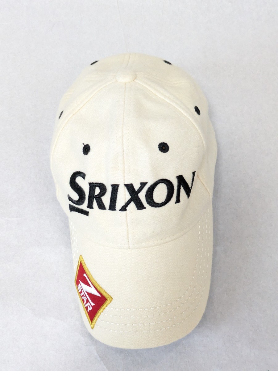 ゴルフ スポーツ SRIXON Z-STAE ゴルフウェア ゴルフキャップ 帽子 バター色 フリーサイズ_画像6