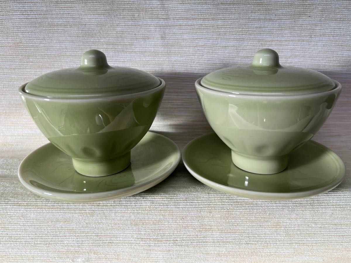 【世界のお土産】ベトナム 食器 茶器 湯呑み 蓋付き小物入れ セット