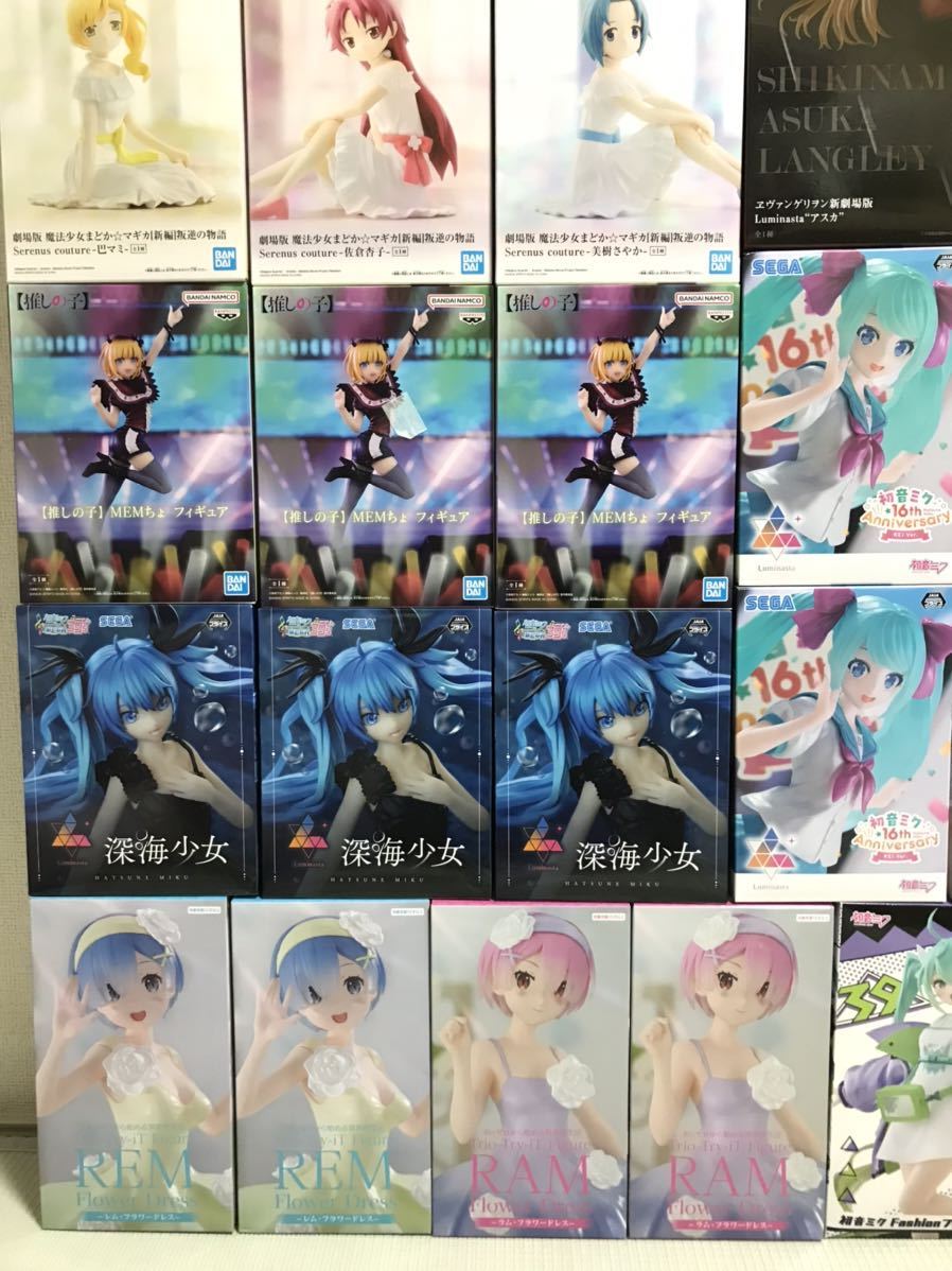 フィギュア30点！フィギュアまとめ売り.Qposket.リゼロ.初音ミク.推し