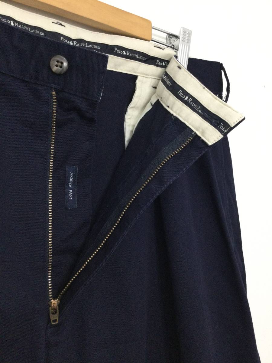 POLO RALPH LAUREN ポロラルフローレン 2タック チノパン コットンパンツ 腰タグ 36×30 メンズL〜XL 大きめ 【良品綺麗】24_画像5