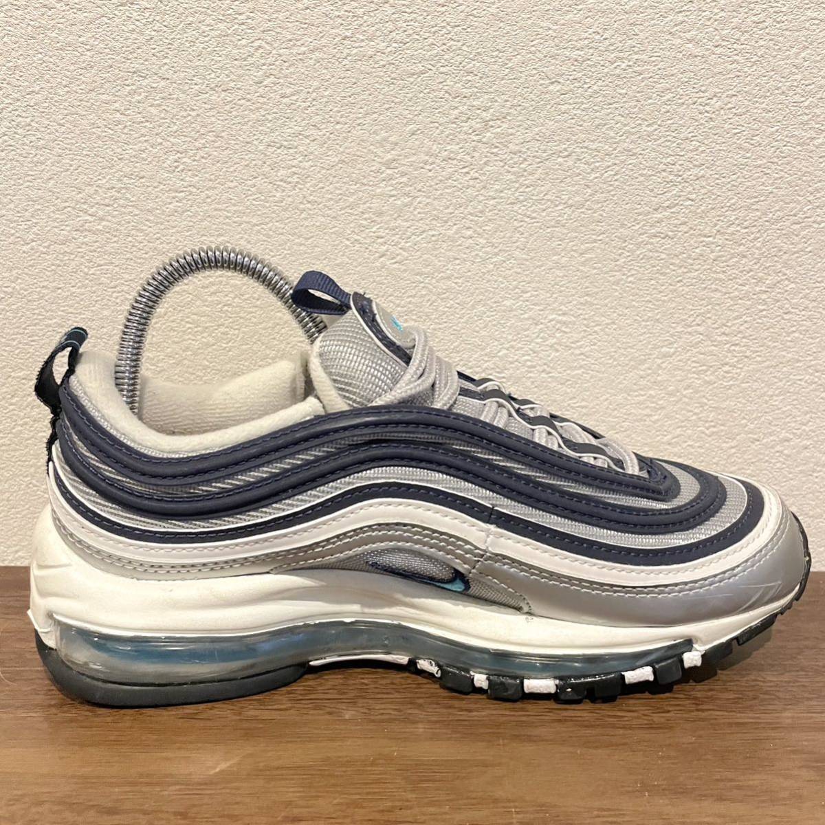 NIKE WMNS AIR MAX 97 OG METALLIC SILVER ナイキ エア マックス 97 メタリックシルバー DQ9131-001 レディース 22.5cm 美品_画像5