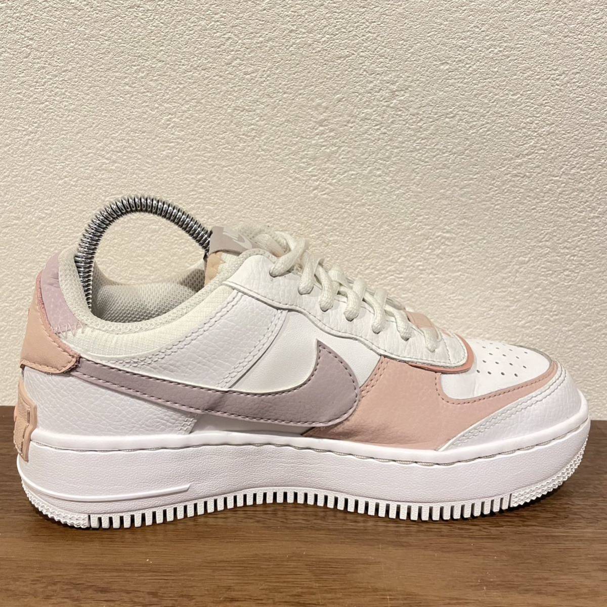 NIKE W AIR FORCE SHADOW ナイキ エア フォース ワン シャドウ ホワイト ピンク CI0919-113 レディース ローカットスニーカー 23cm_画像5