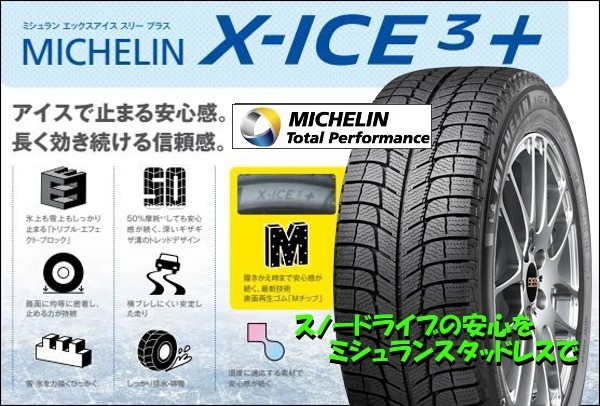 赤字処分特価！ MAK DOROMITIドロミテ 7.0J-17+50 5/112 & ミシュラン X-ICE3+ 225/45R17 4本SET VW GOLF AUDI A3_2019年製です