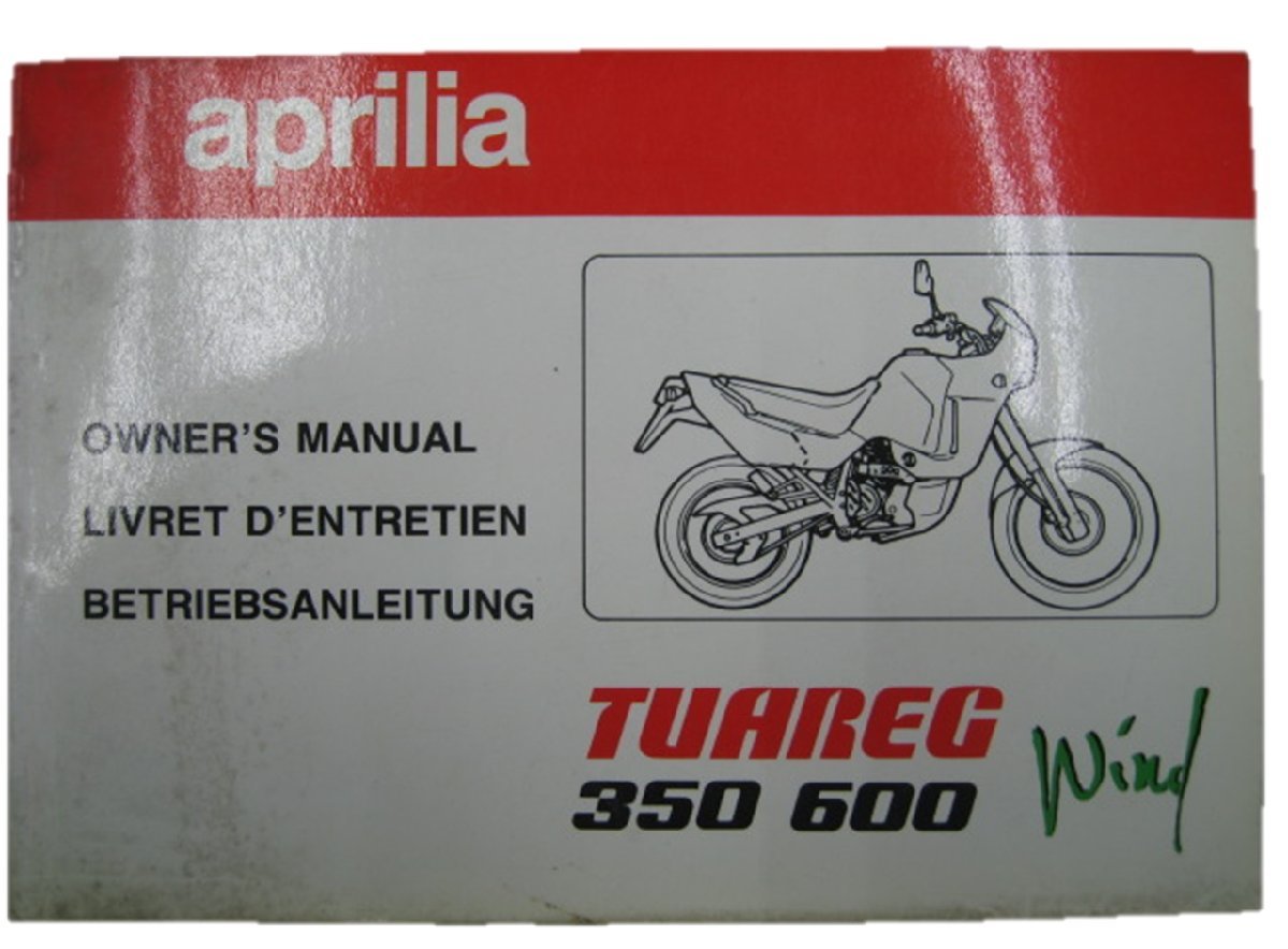 取扱説明書 アプリリア 正規 中古 バイク 整備書 トゥアレグ350 600配線図有り 2 車検 整備情報_お届け商品は写真に写っている物で全てです