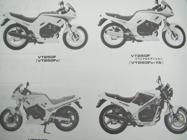 VT250F VT250FSE VTZ250 パーツリスト 6版 ホンダ 正規 中古 MC15-100 MC15-101 MC15-102 105整備に スペシャルエディション RO_パーツリスト