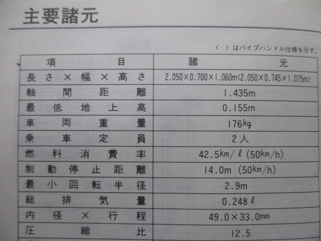 バンディット250 取扱説明書 スズキ 正規 中古 バイク 整備書 配線図有り GJ74A BANDIT 11D Tb 車検 整備情報_取扱説明書