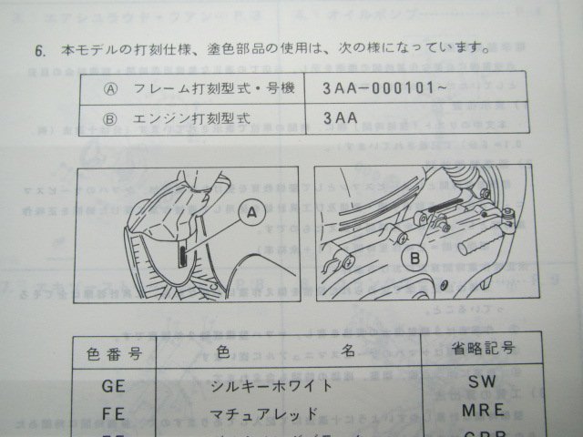 ビーウィズ パーツリスト CW50 3AA1 ヤマハ 正規 中古 バイク 整備書 CW50 3AA1 3AA-000101～整備に Mn 車検 パーツカタログ 整備書_183AA-010J1