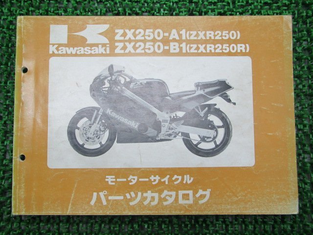 ZXR250 R パーツリスト カワサキ 正規 中古 バイク 整備書 ZX250-A1 ZX250-B1 ZX250A-000 300 th 車検 パーツカタログ 整備書_お届け商品は写真に写っている物で全てです