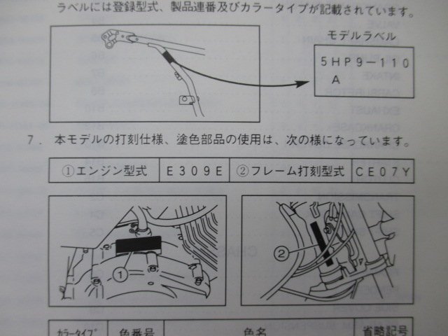 TT-R125LW パーツリスト ヤマハ 正規 中古 バイク 整備書 5HP9 E309E CE07Y Fk 車検 パーツカタログ 整備書_5HP-28198-11-E1