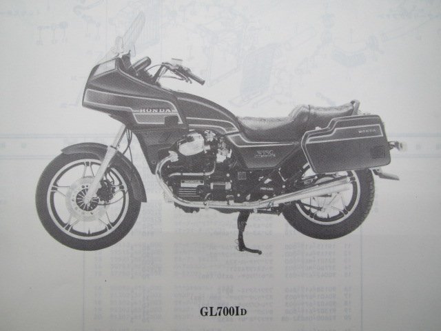GL700I パーツリスト 1版 ホンダ 正規 中古 バイク 整備書 RC10-100整備に役立ちます Kh 車検 パーツカタログ 整備書_パーツリスト