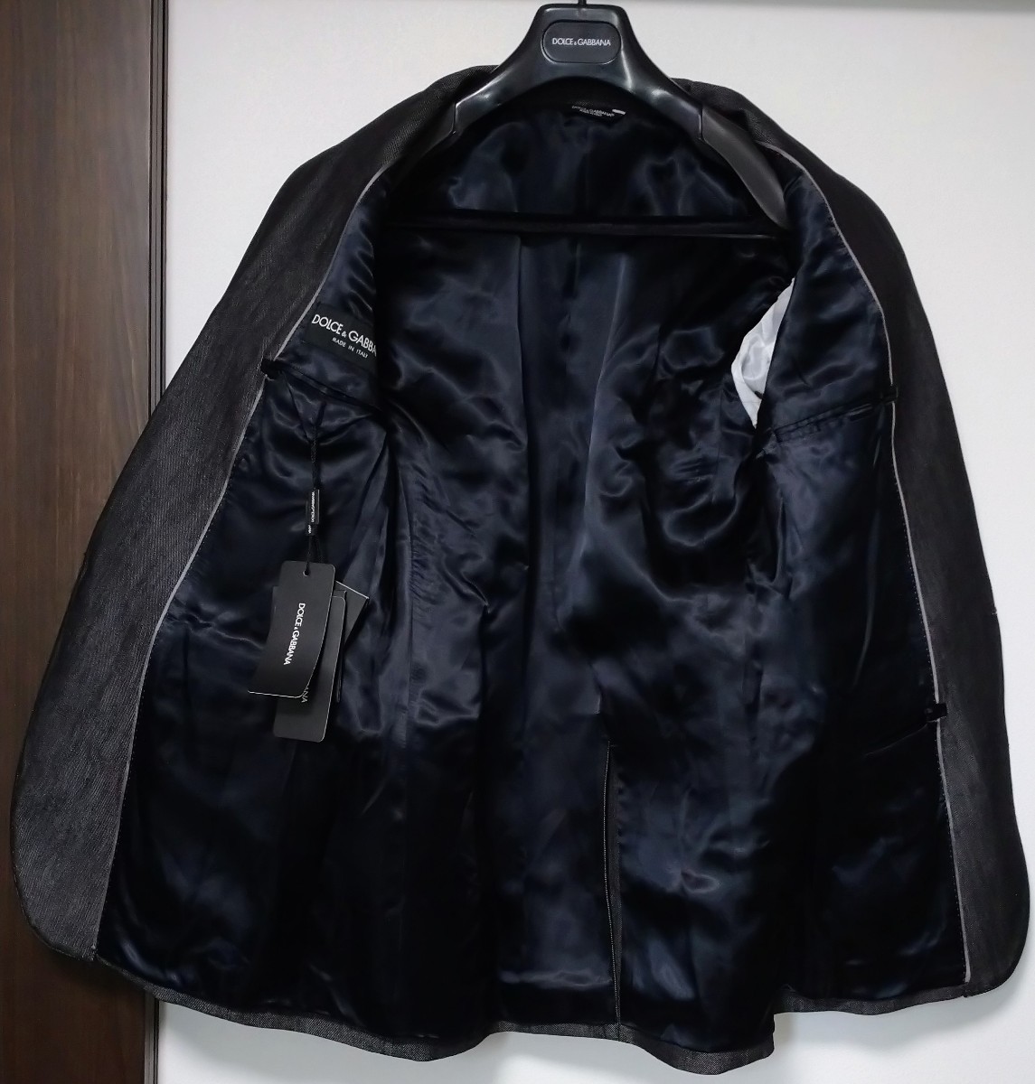  новый товар Dolce & Gabbana tailored jacket шаль цвет чёрный 48