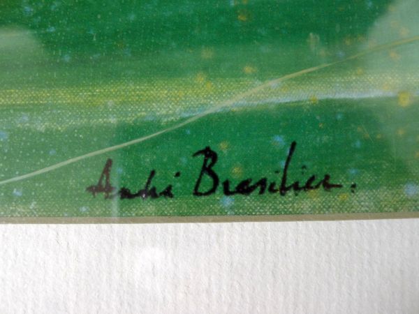 N692 美品 アンドレ・ブラジリエ リトグラフ 『秋』 額装品 壁飾り ANDRE BRASILIER/160の画像6