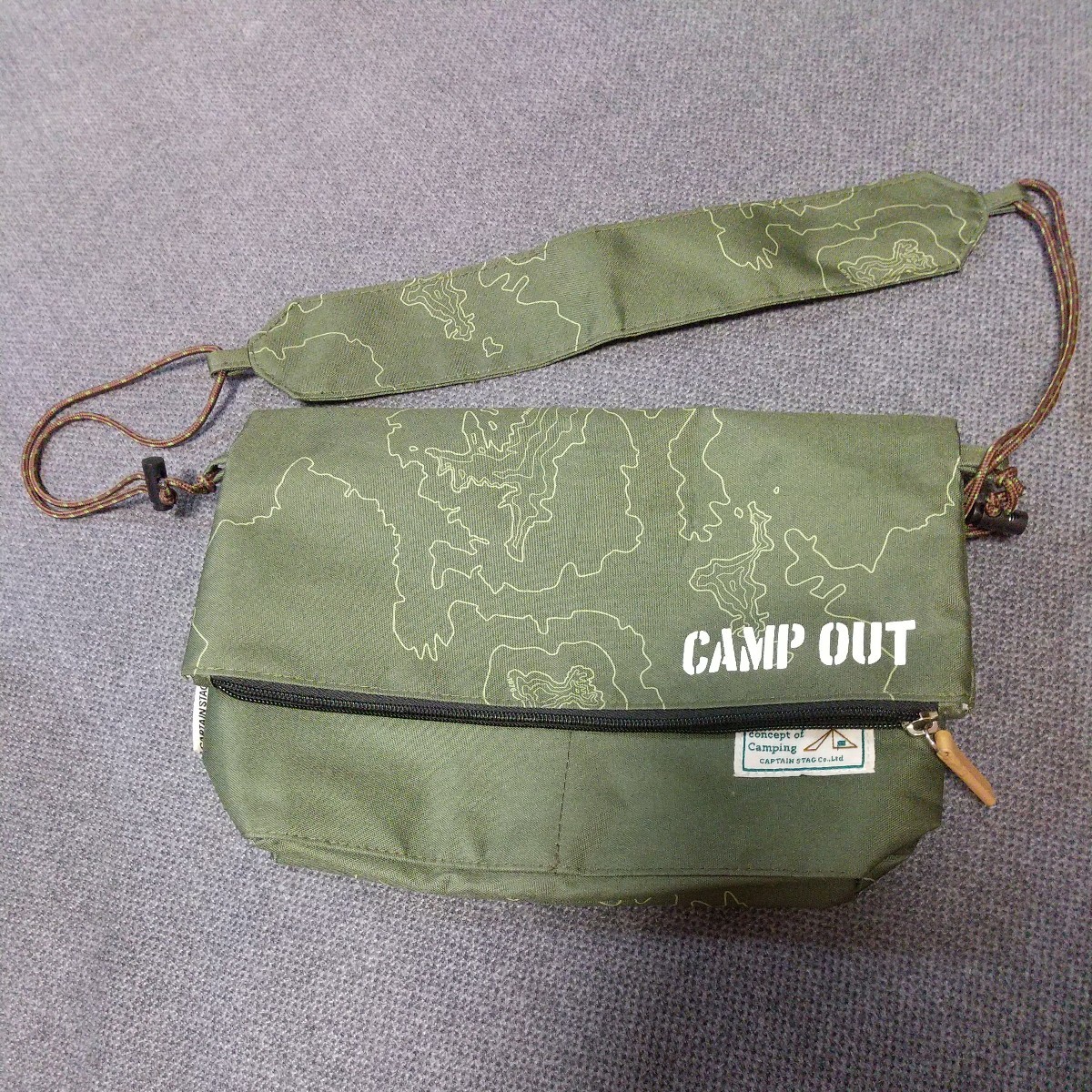  beautiful goods shoulder bag camp out khaki nylon shoulder raw .