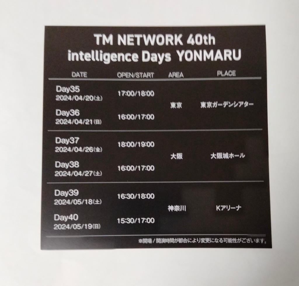 TM NETWORK 40th Anniversary BOX　ツアー先行抽選シリアルのみ_画像1