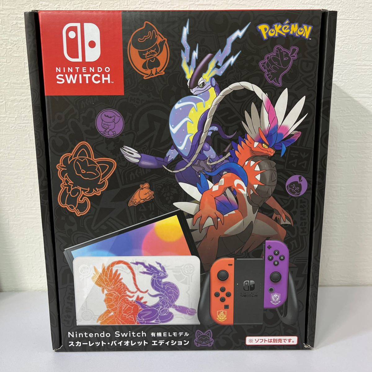 【TN0106】Switch Nintendo 任天堂 ニンテンドー 有機 EL ポケットモンスター スカーレット・バイオレットエディション 未使用品_画像10