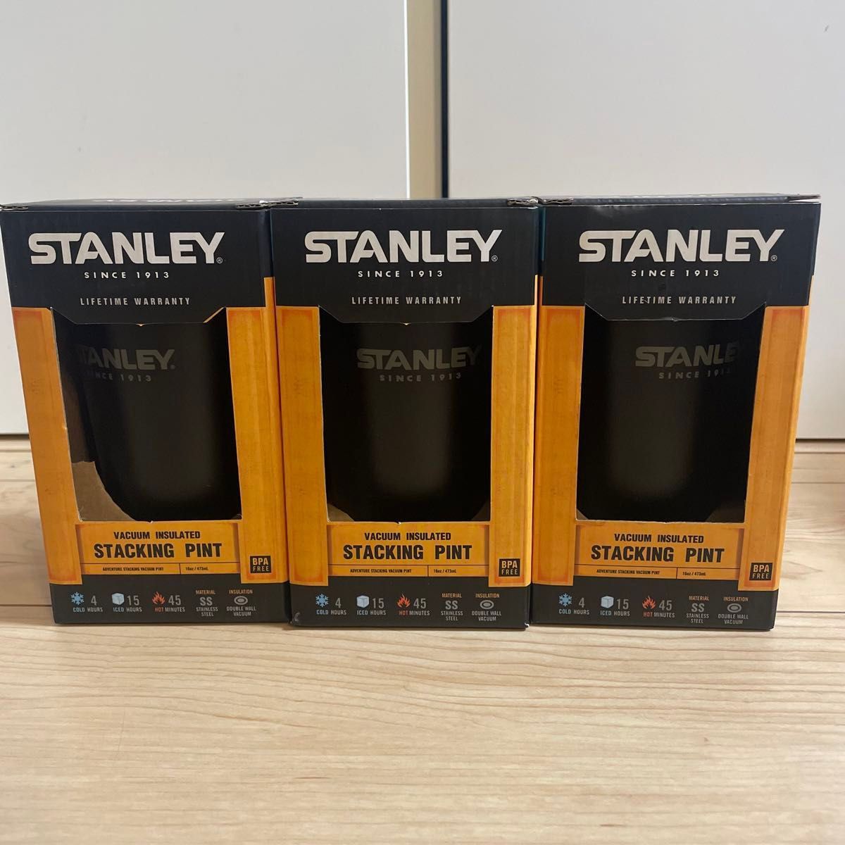 STANLEY 真空断熱 スタッキングパイント 0.47L セット　タンブラー 