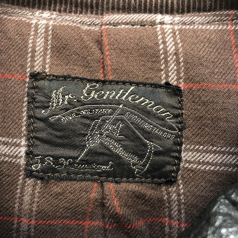 Mr.GENTLEMAN×J.S Homestead ミスタージェントルマン ジャーナルスタンダード レザージャケット ブルゾン XL 牛皮 ブラック メンズ 1_画像3