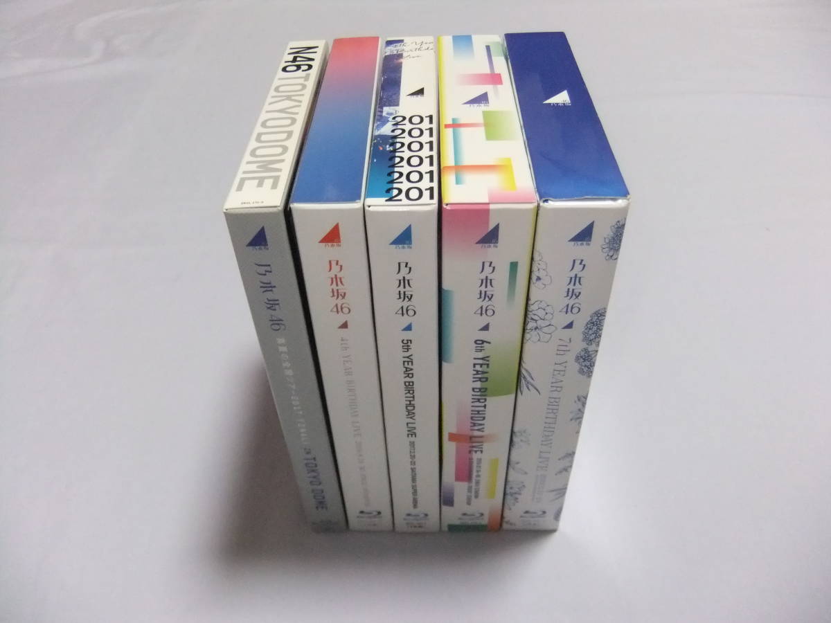 【中古品】乃木坂46 Blu-ray まとめ 「4th / 5th / 6th / 7th YEAR BIRTHDAY LIVE」 「夏の全国ツアー2017」 完全生産限定盤 5本セット_画像1