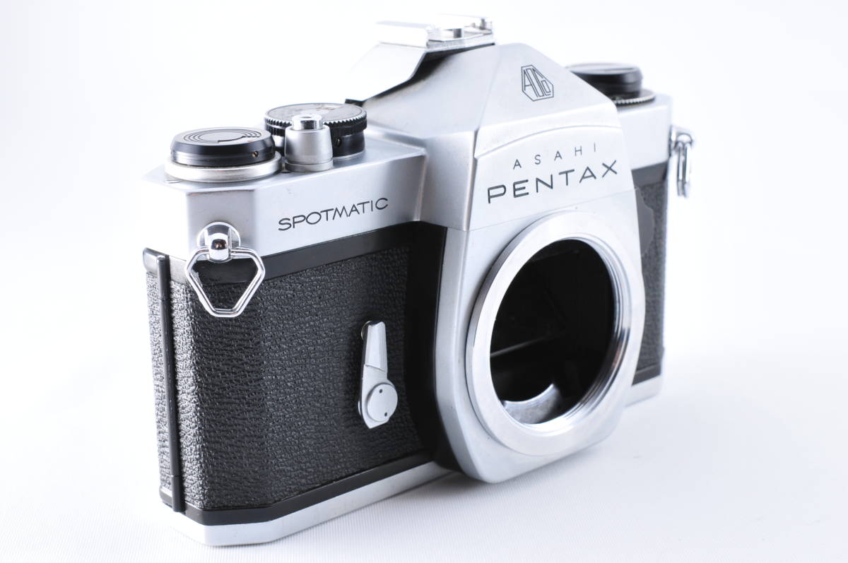 Asahi Pentax ペンタックス Spotmatic SP Silver 35mm +Super Takumar f/1.8 55mm 現状品 ジャンク #228B1_画像3