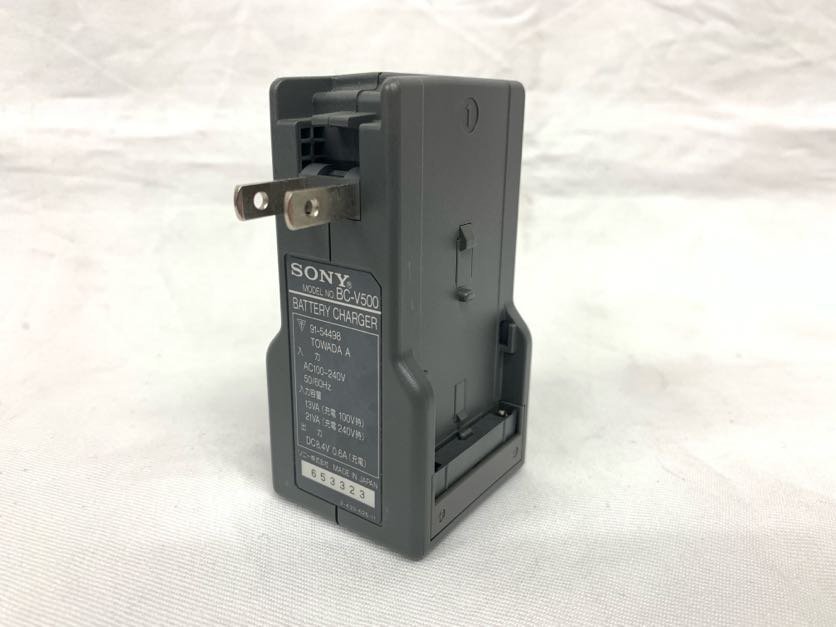 SONY BC-V500 original battery charger Sony battery charger L battery 2 piece for charger used 