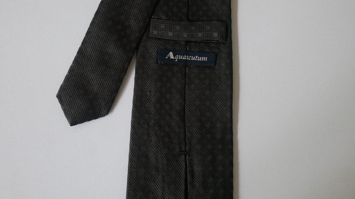 美品【AQUASCUTUM アクアスキュータム】USED ブランドネクタイ/m14-G1-21-25_画像4